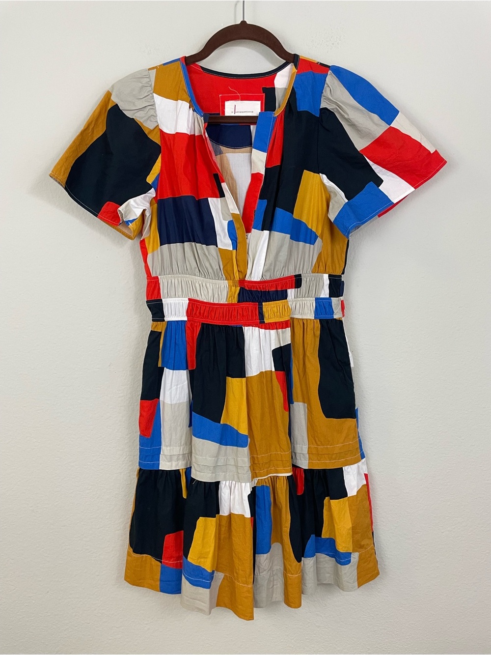 Anthropologie The Somerset‎ Patchwork Mini Dress Size XS